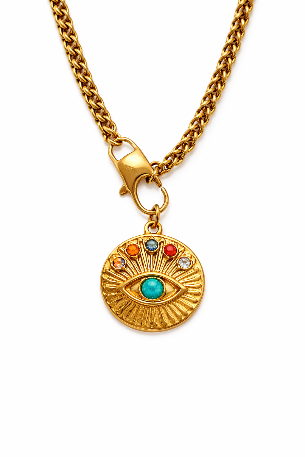 Collana Occhio Solare Turchese