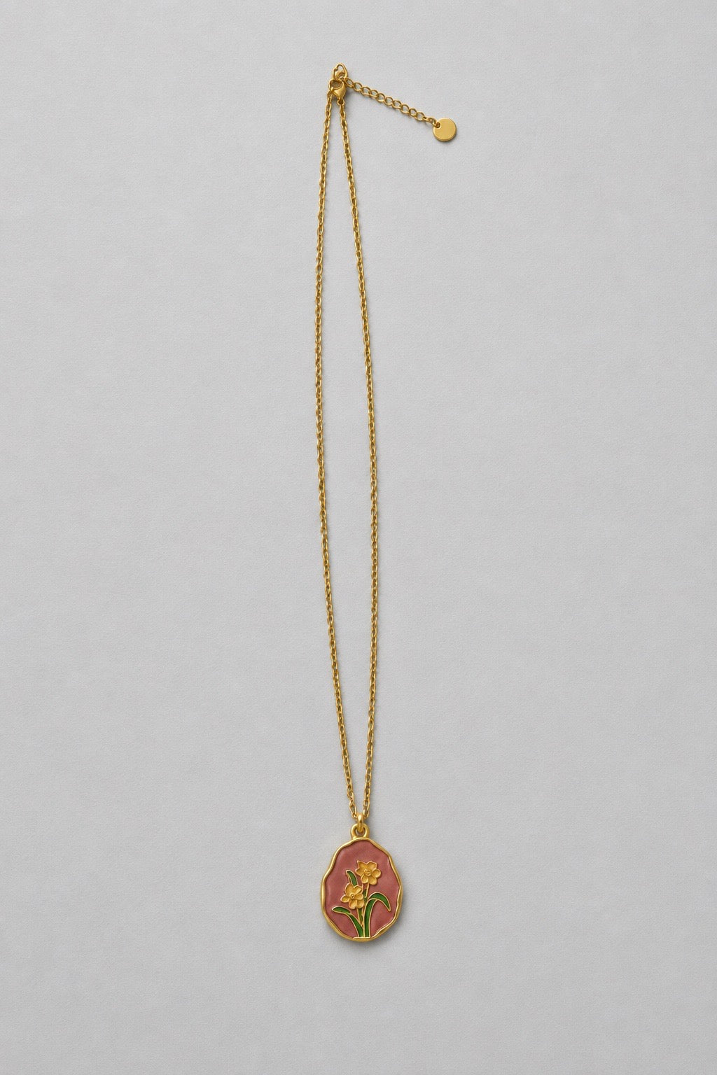 Orange Tulip Necklace