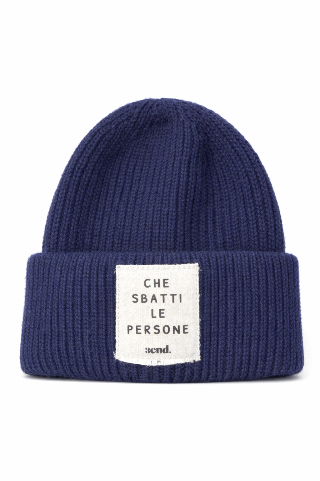 Cappello in lana  con scritta