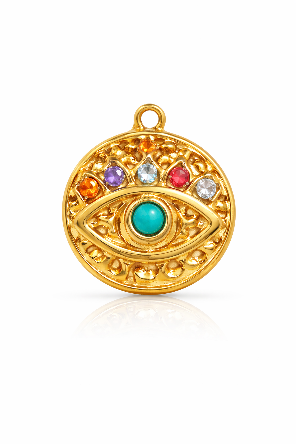 Ciondolo Occhio Turchese Multigemma