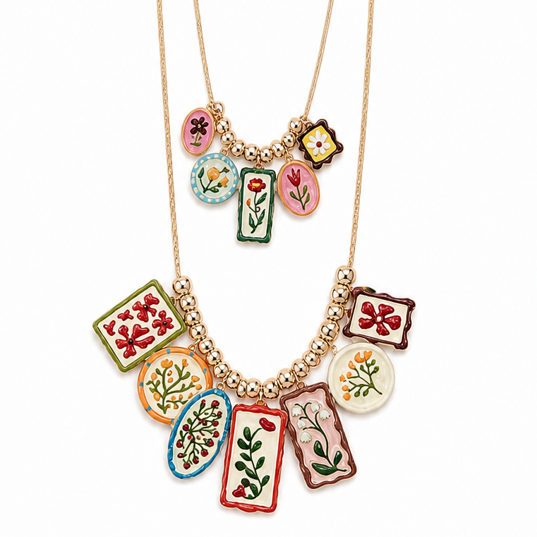 Collana multi-Flowers