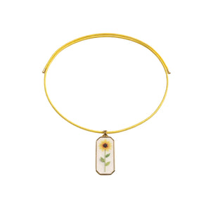 Collana magnetica girasole