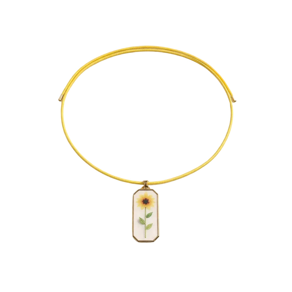 Collana magnetica girasole