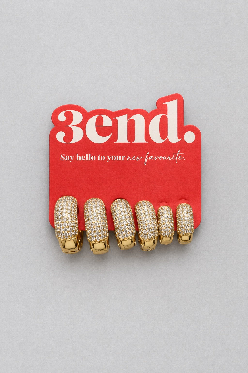 Pavé Gold Hoops Set