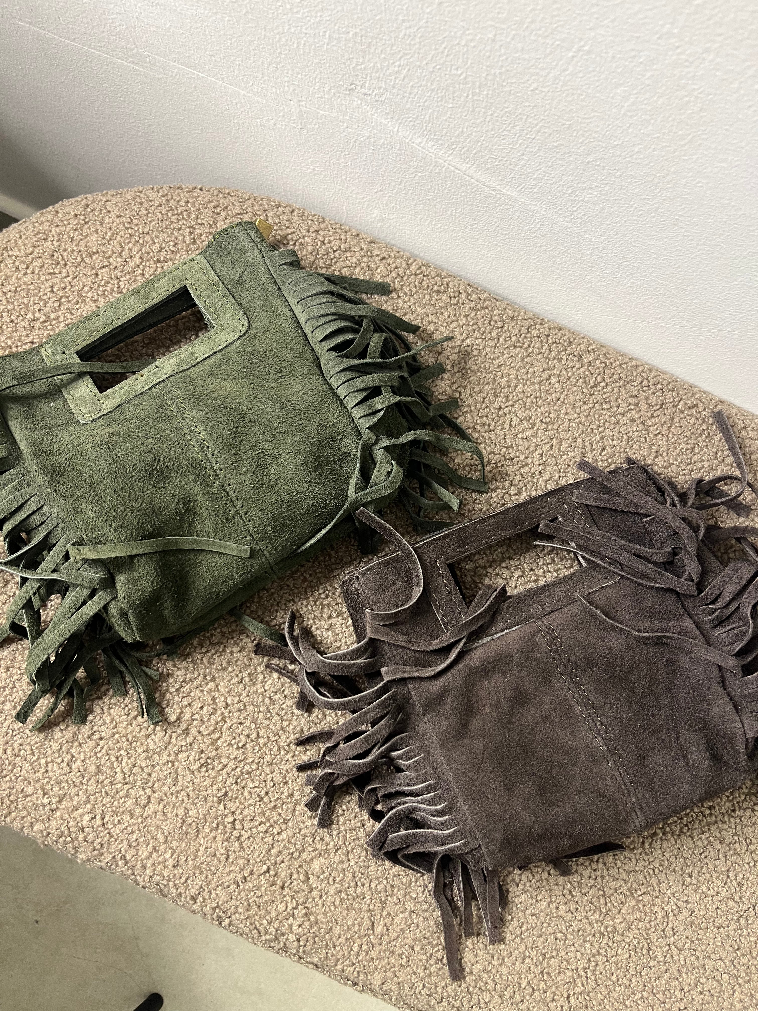 Borsa Frange Camoscio