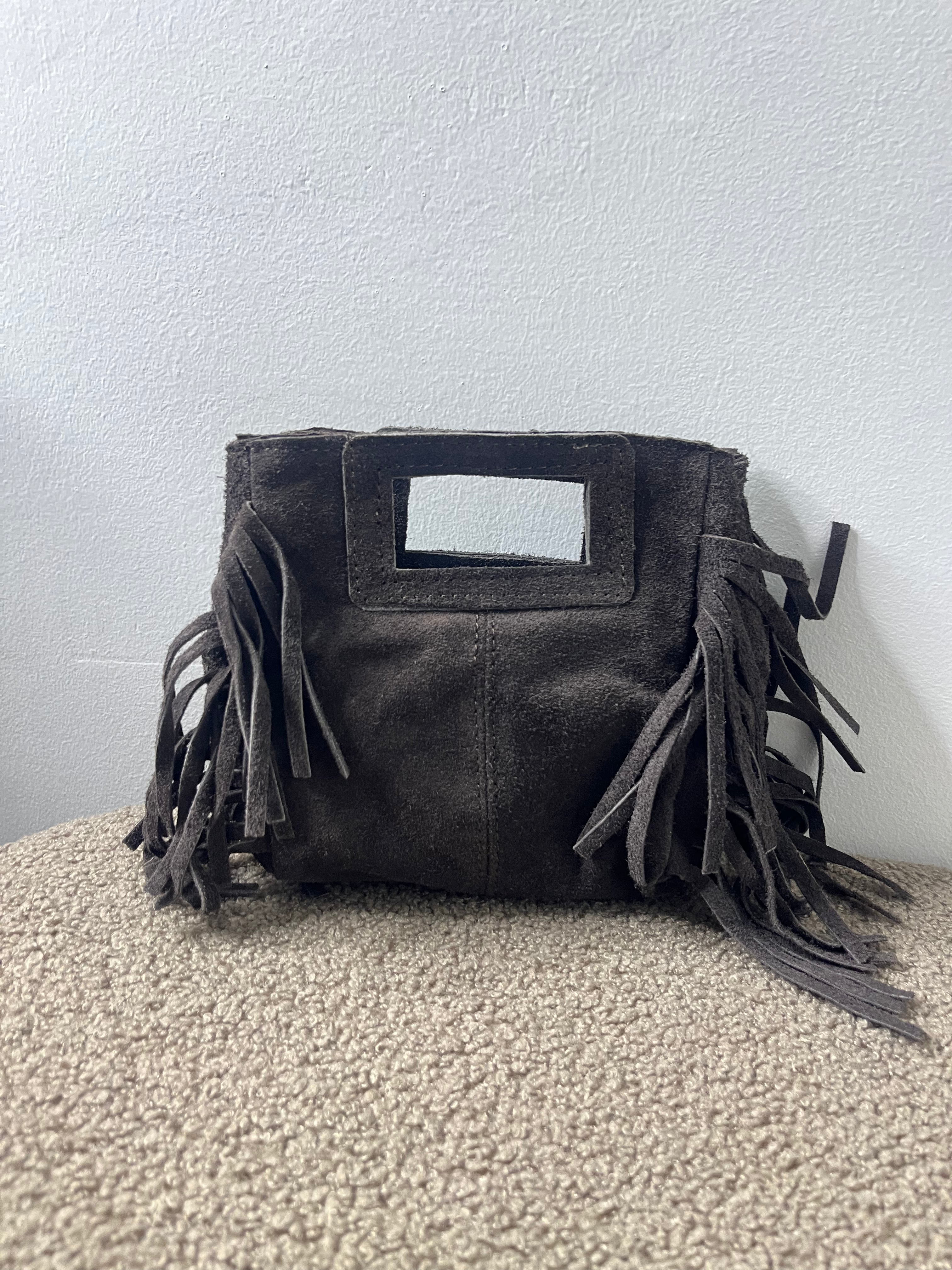 Borsa Frange Camoscio