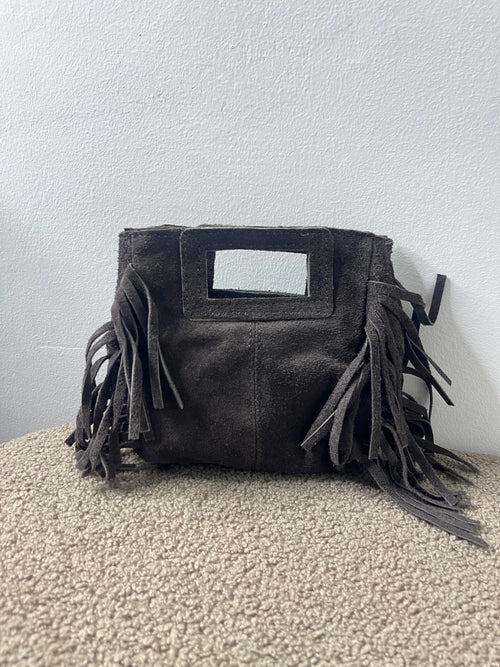 Borsa Frange Camoscio