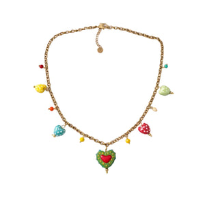 Collana cuore di ceramica